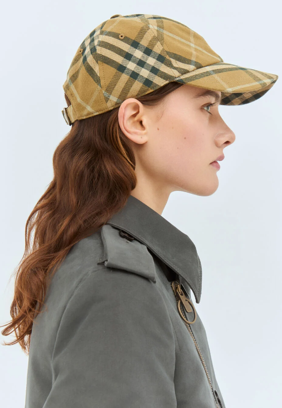 Burberry Check Cotton Baseball Cap