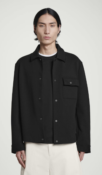 JERSEY-TWILL SHIRT JACKET