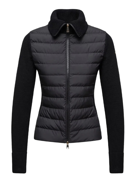 Moncler WOOL PADDED CARDIGAN WITH ZIP