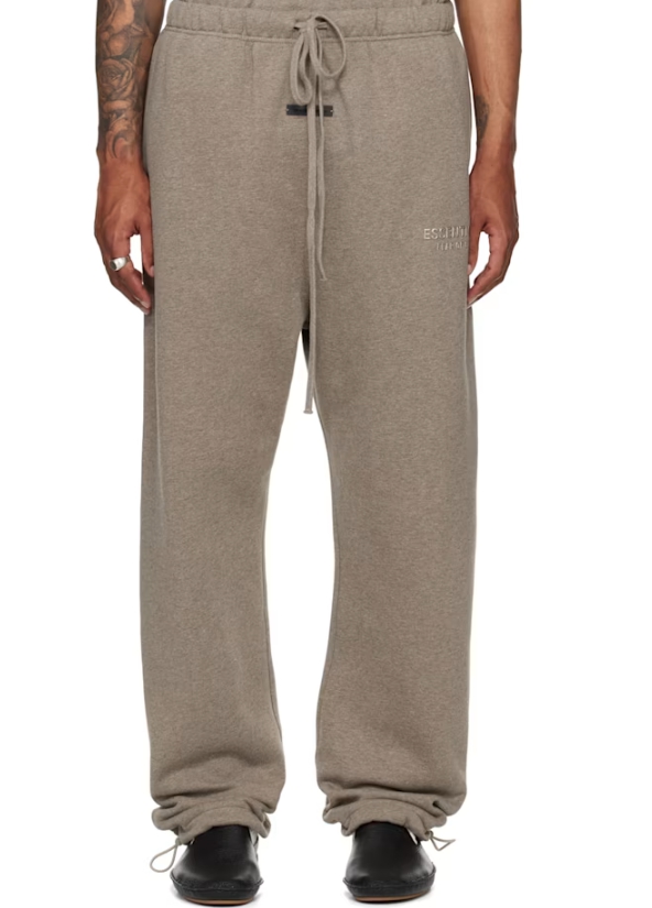 Fear of God ESSENTIALS Brown Relaxed Fleece Sweatpants