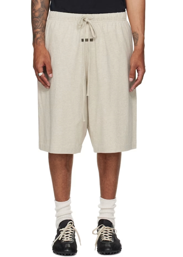 Fear of God ESSENTIALS Beige Basketball Jersey Shorts