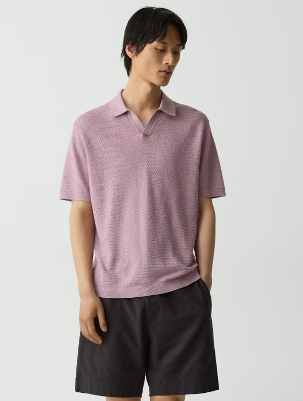Brenan Polo Shirt in Pacific Linen
