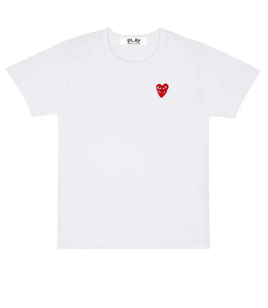 COMME des GARCONS PLAY Heart On Heart Emblem Tee Unisex