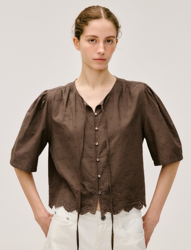 lace point blouse