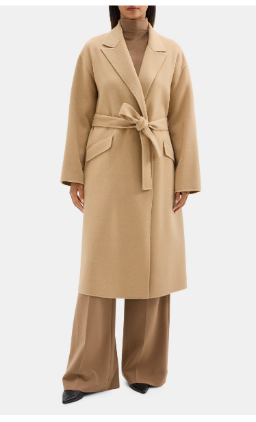Robe Coat in Double-Face Wool-Cashmere