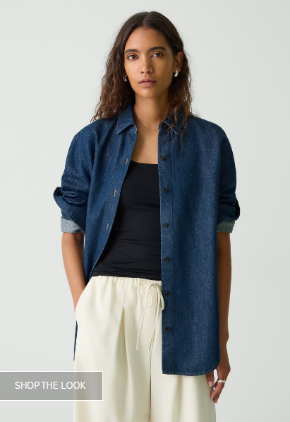 Boyfriend Shirt in Relaxed Denim