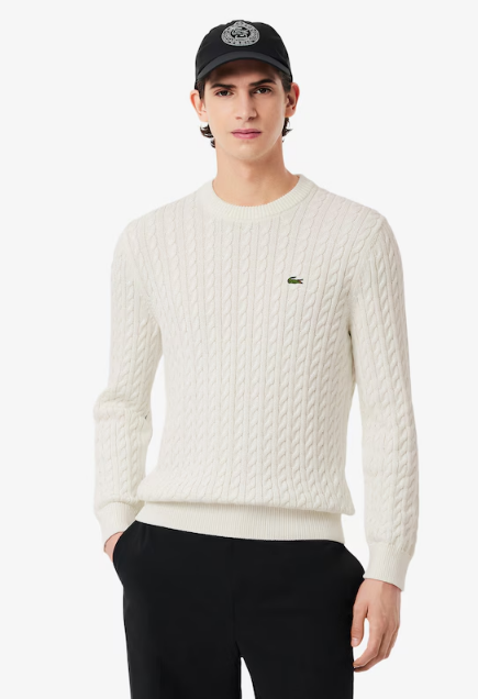 Men's Cable Knit Cotton Sweater