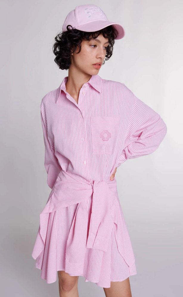 Striped shirt dress