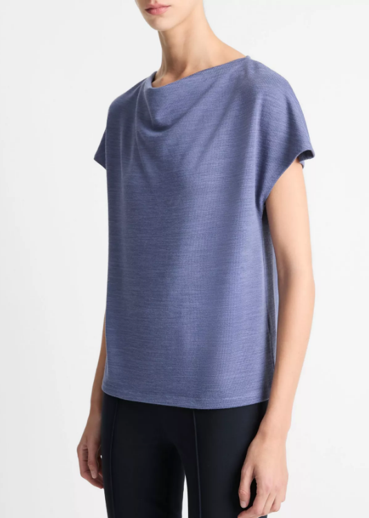 Knit Cowl-Neck Top