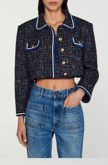 Short tweed jacket