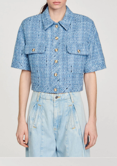 Short tweed jacket