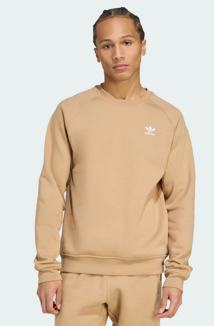 men's trefoil essentials crew sweatshirt