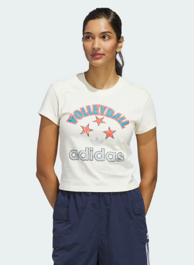 women's archive graphic slim volleyball tee