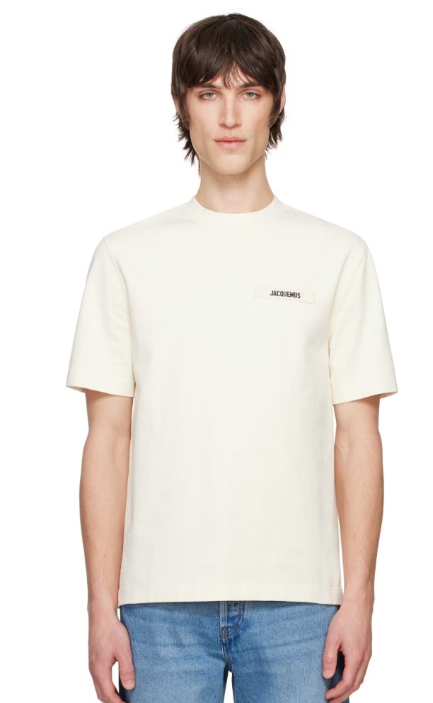 JACQUEMUS Beige Les Classiques 'The Gros Grain' T-shirt