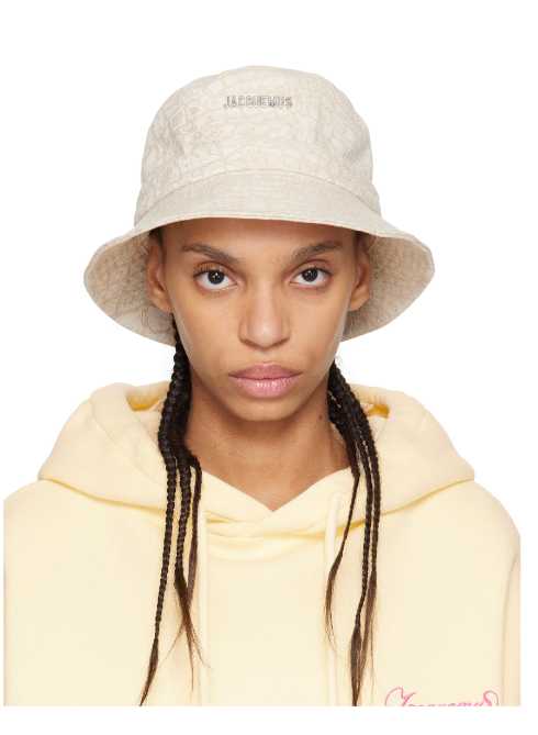 JACQUEMUS Beige 'The Gadjo' Bucket Hat