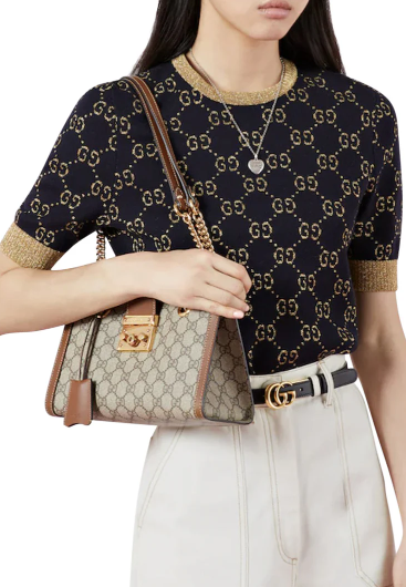 25% 자동할인 Gucci MEDIUM PADLOCK SHOPPING BAG