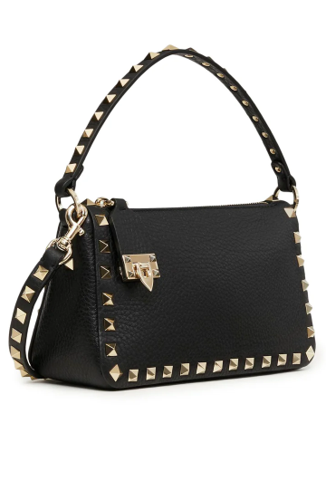 25% 자동할인 Valentino Garavani SMALL ROCKSTUD SHOULDER BAG IN GARNET CALFSKIN