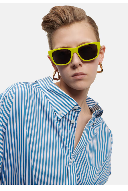 Celine Smoke Square Unisex Sunglasses