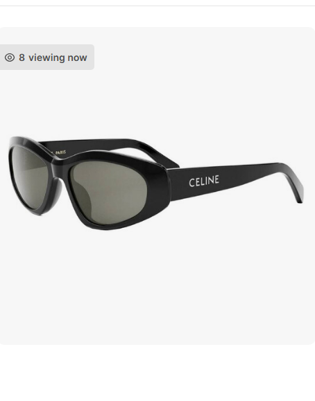 Celine Monochroms Smoke Oval Men's Sunglasses