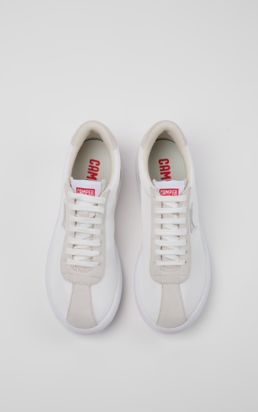 Pelotas XLite White Recycled PET and Nubuck Sneakers for Women.
