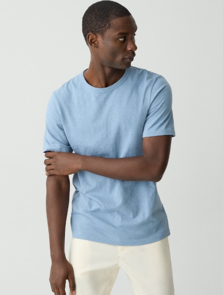 Essential Tee in Cosmos Slub Cotton