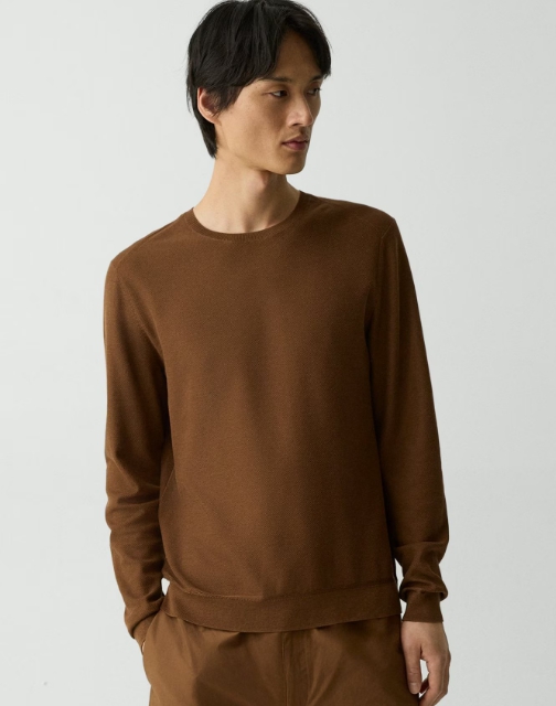 Crewneck Sweatshirt in Silk-Cotton