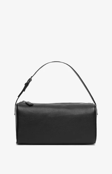 The Row 90's black small grain leather bag