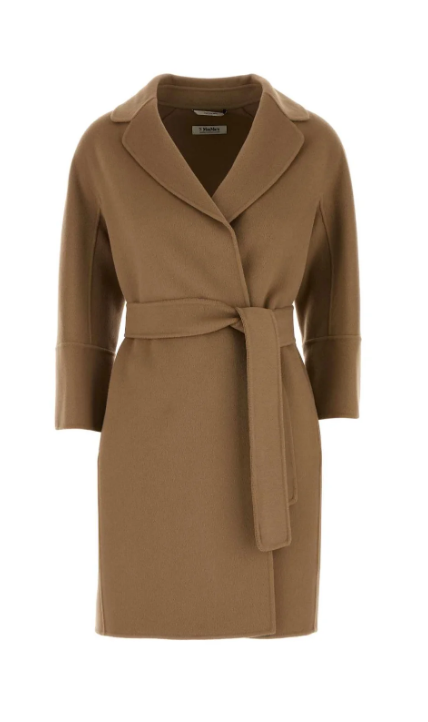 'S Max Mara 아로나 벨티드 롱 슬리브 코트