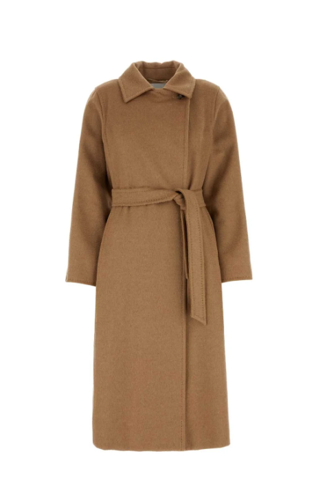 Max Mara 마누엘라 아이콘 벨트 긴소매 코트