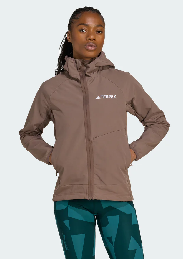 women's terrex xperior softshell fleece hooded jacket