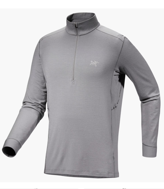 Arc'teryx Rho Merino Wool Zip-Neck Base Layer Top - Men's