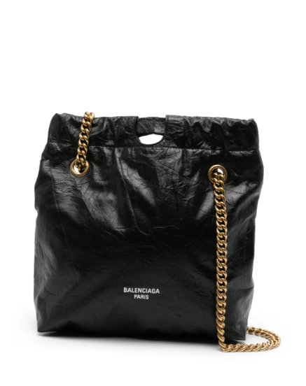 Balenciaga 크러시 가죽 스몰 숄더 백