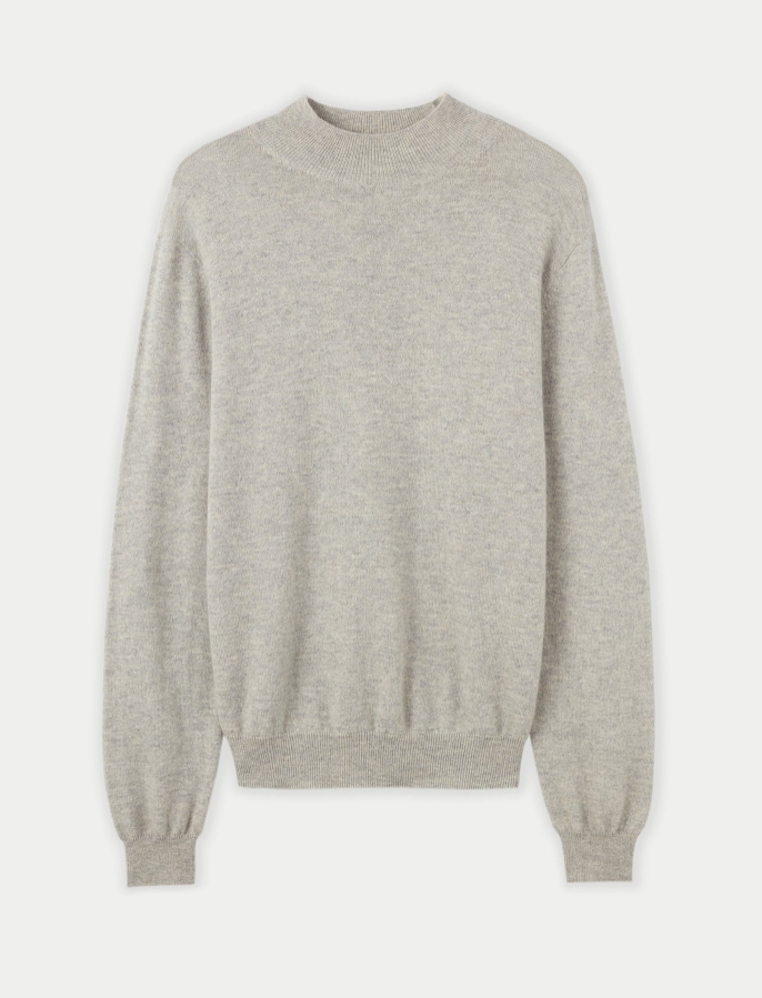 Essential Mock Neck Cashmere Sweater