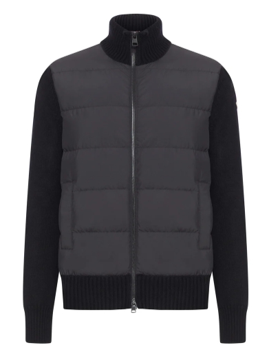 Moncler CARDIGAN IMBOTTITO IN LANA CON ZIP