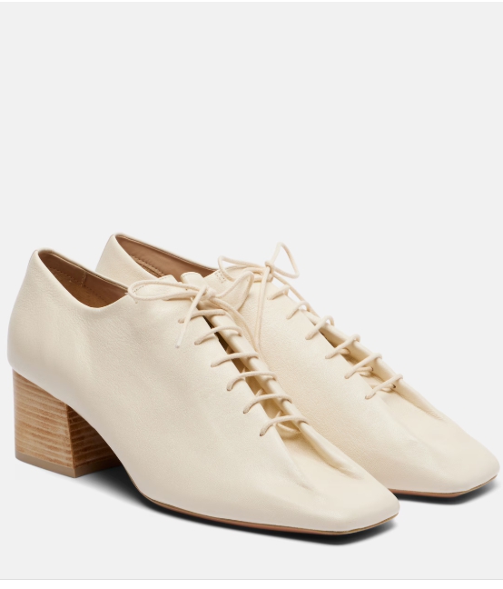 Lemaire Souris 55 레더 더비 펌프스