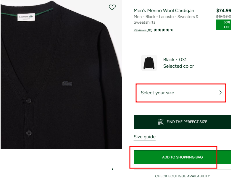 라코스테 직구방법