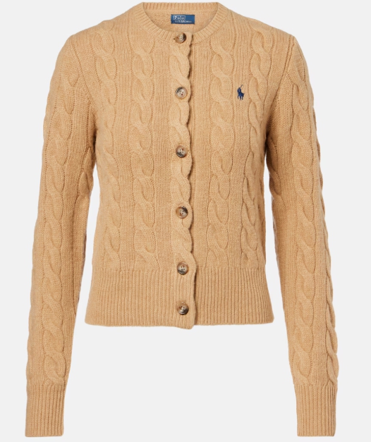 Polo Ralph Lauren 케이블 니트 울 캐시미어 카디건