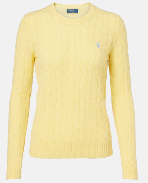 Polo Ralph Lauren Pony 케이블 니트 울 캐시미어 스웨터