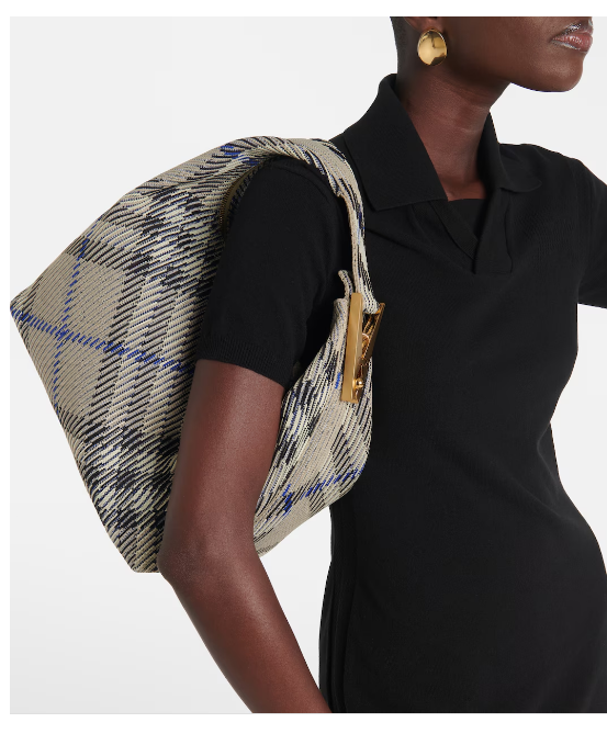 Burberry 미디엄 자카드 더플 백