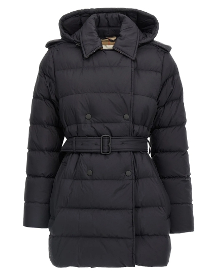 Burberry 버버리 숏 후드 퍼퍼 코트