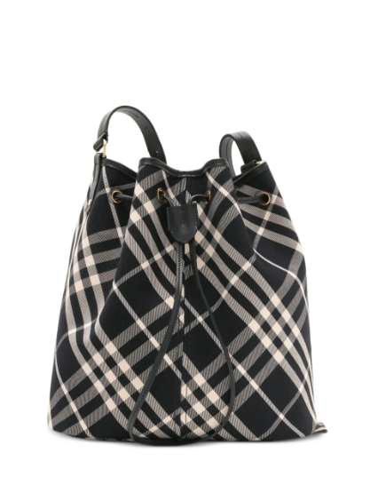 Burberry 체크 미디엄 버킷 백