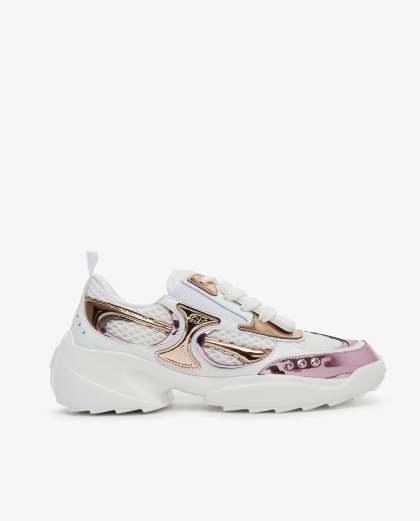 Roger Vivier Viv on the run platinum sneakers