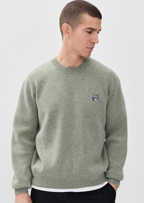 Maison Kitsuné Fox Head Milano Lambswool Sweater