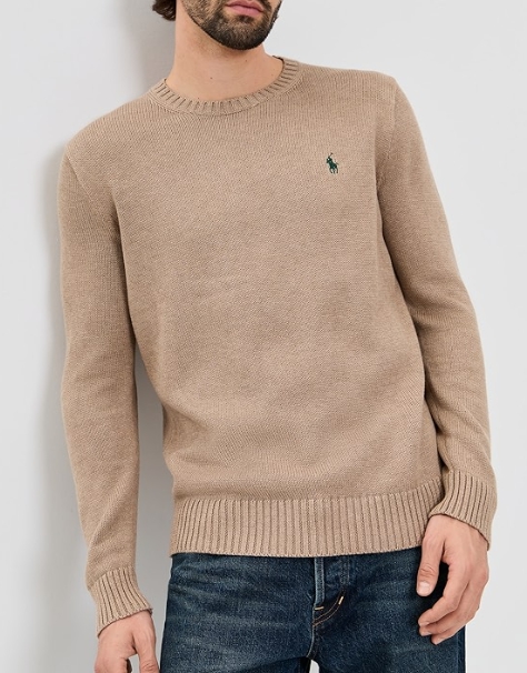Polo Ralph Lauren Long-Sleeve Cotton Shaker Knit