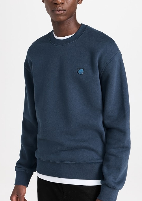 Maison Kitsuné Tonal Fox Head Patch Comfort Sweatshirt