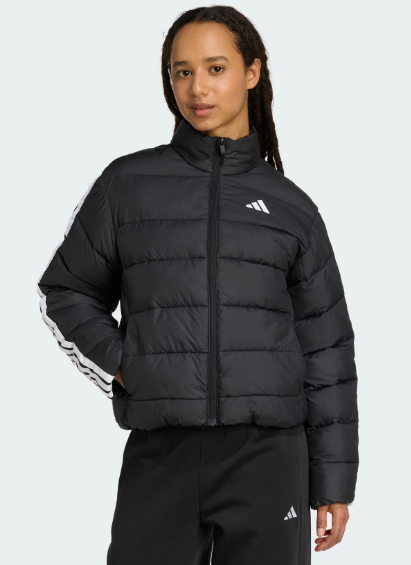 adidas women's essentials climawarm 3-stripes synthetic down jackets