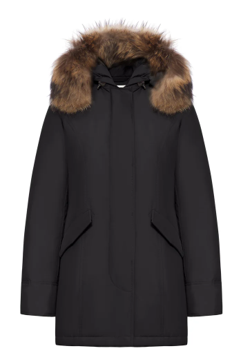 Woolrich ARCTIC PARKA IN RAMAR CLOTH WITH REMOVABLE FUR