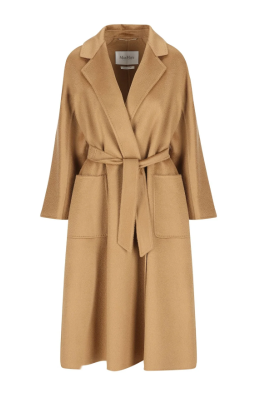 맥스 마라 루드밀라 벨티드 롱슬리브 코트