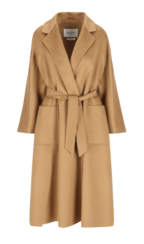 Max Mara 막스 마라 루드밀라 벨티드 롱슬리브 코트
