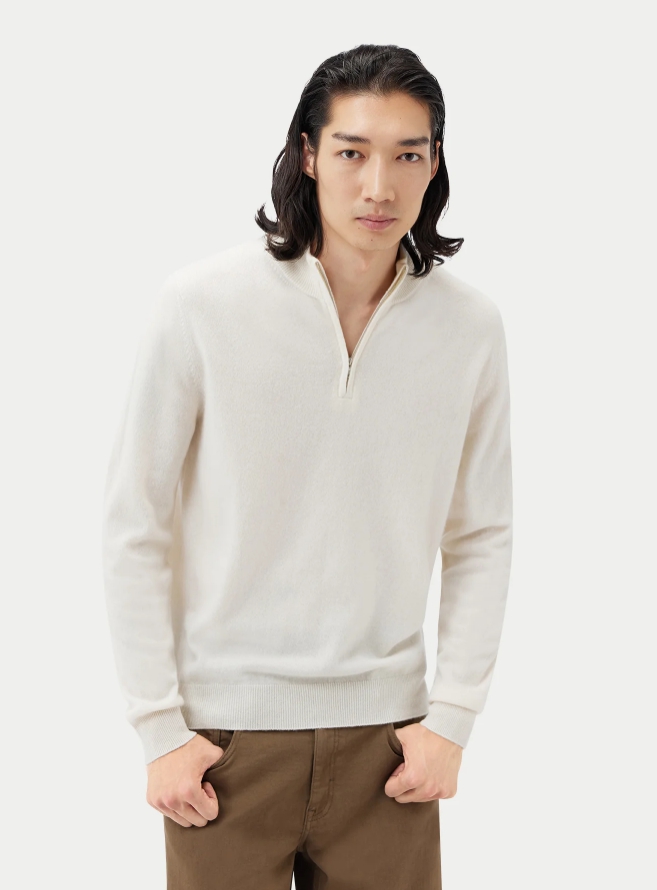 Essential Half-Zip Cashmere Sweater